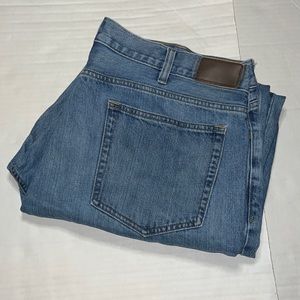 J. Crew Mens 38x32 The Barrow Relaxed Fit Medium Wash Denim Jeans